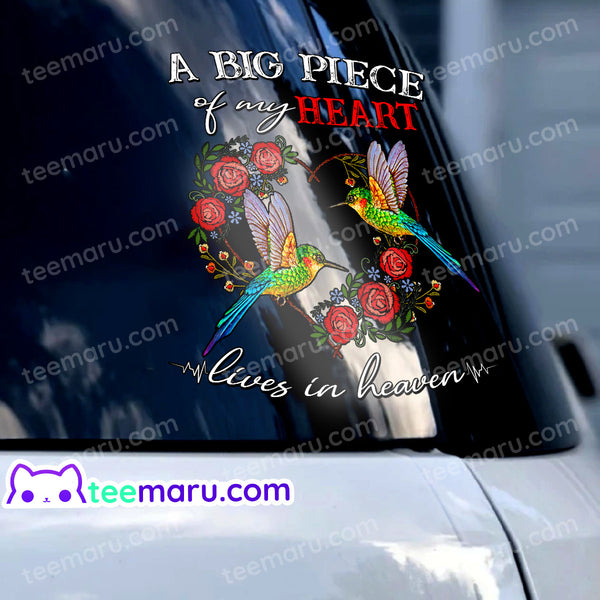 Hummingbird Rose Memorial Decals