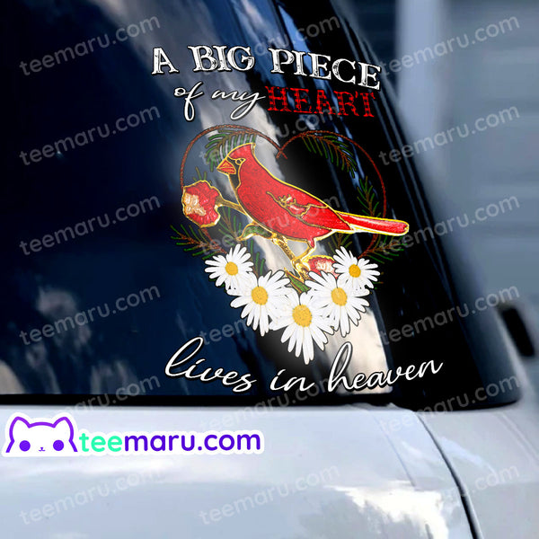 Cardinal Daisy Memorial Decals