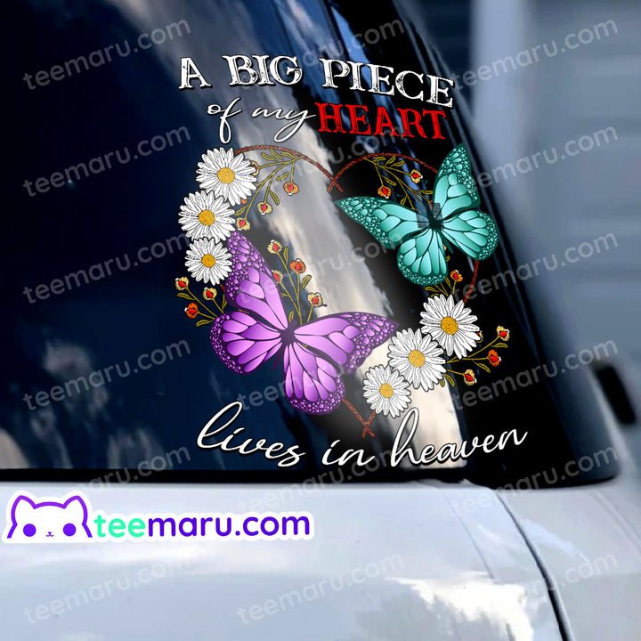 Purple Butterfly Daisy Memorial Decals