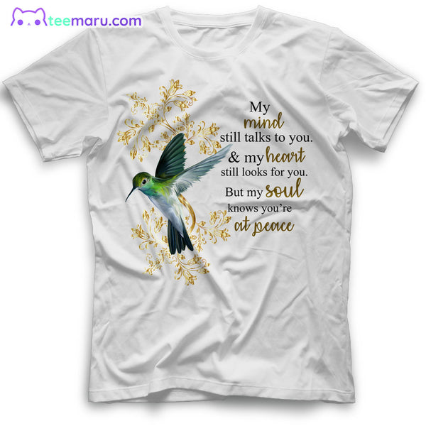 MEBS063 My Mind Still Talks To You Hummingbird Memorial T-Shirt