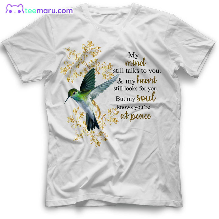 MEBS063 My Mind Still Talks To You Hummingbird Memorial T-Shirt