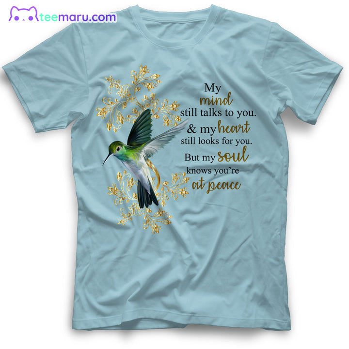 MEBS063 My Mind Still Talks To You Hummingbird Memorial T-Shirt