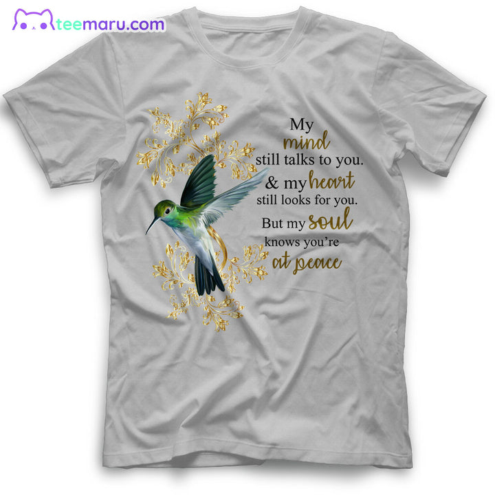 MEBS063 My Mind Still Talks To You Hummingbird Memorial T-Shirt