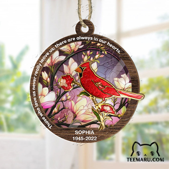 MMSO00303 - Personalized Cardinal Memorial Suncatcher Ornament - Those We Love