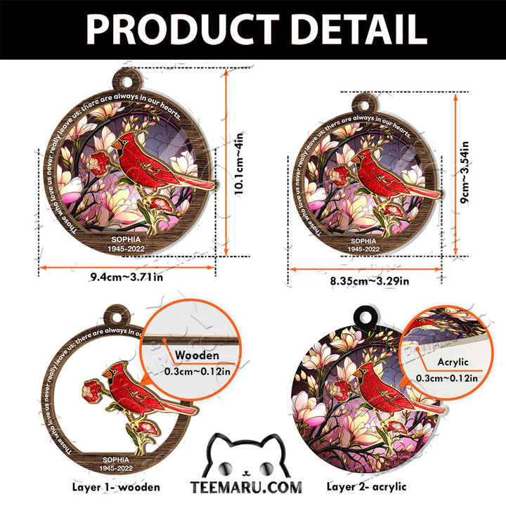 MMSO00303 - Personalized Cardinal Memorial Suncatcher Ornament - Those We Love