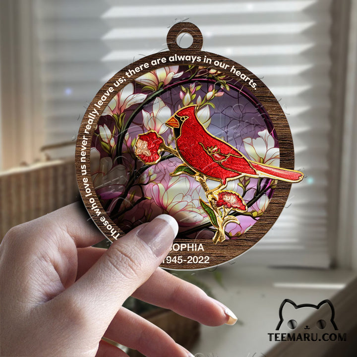 MMSO00303 - Personalized Cardinal Memorial Suncatcher Ornament - Those We Love