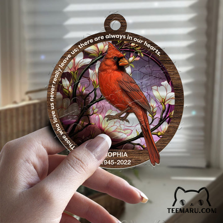 MMSO00304 - Personalized Cardinal Memorial Suncatcher Ornament - Those We Love