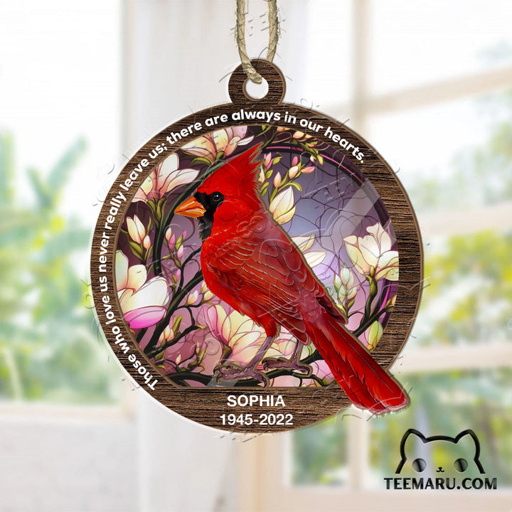 MMSO00305 - Personalized Cardinal Memorial Suncatcher Ornament - Those We Love