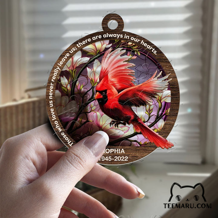 MMSO00306 - Personalized Cardinal Memorial Suncatcher Ornament - Those We Love