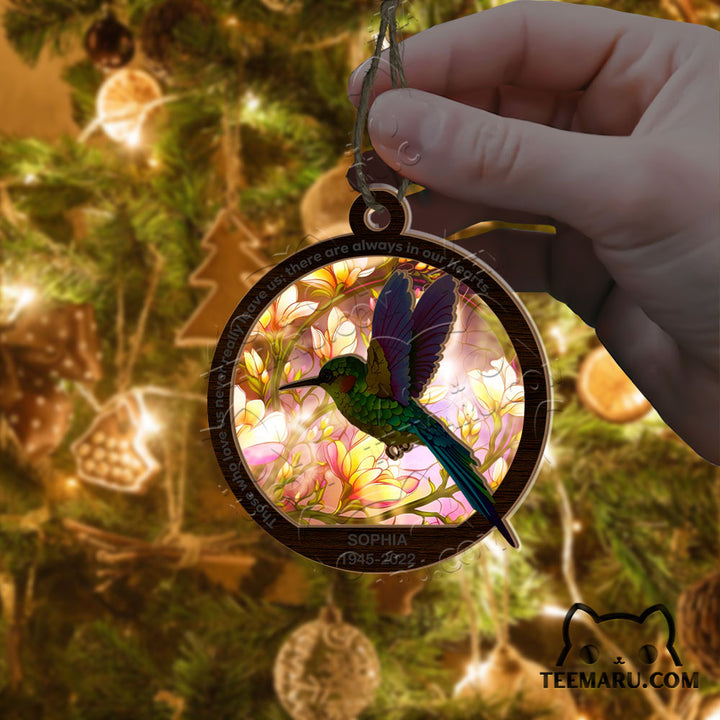 MMSO00307 - Personalized Hummingbird Memorial Suncatcher Ornament - Those We Love