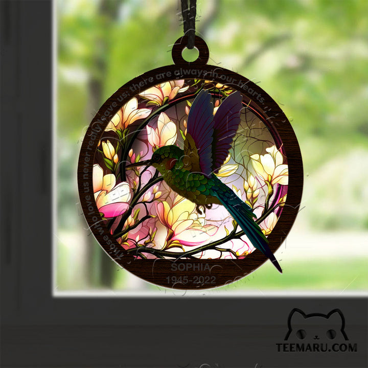 MMSO00307 - Personalized Hummingbird Memorial Suncatcher Ornament - Those We Love