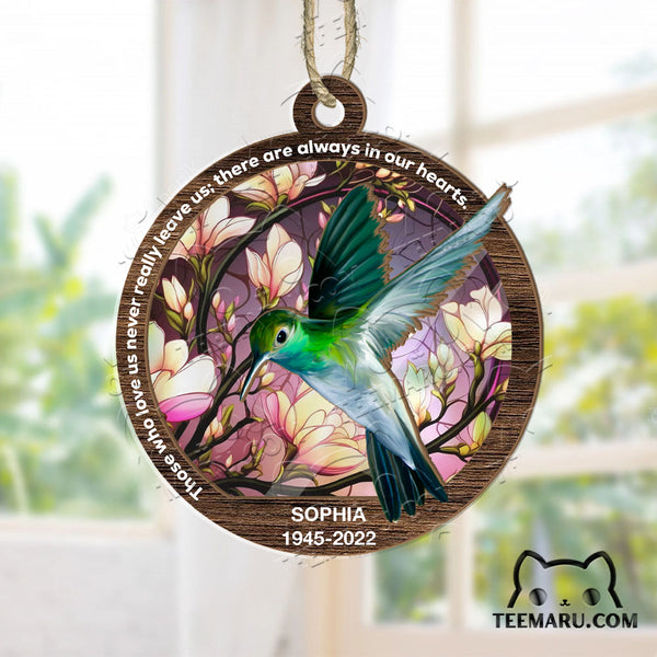 MMSO00308 - Personalized Hummingbird Memorial Suncatcher Ornament - Those We Love