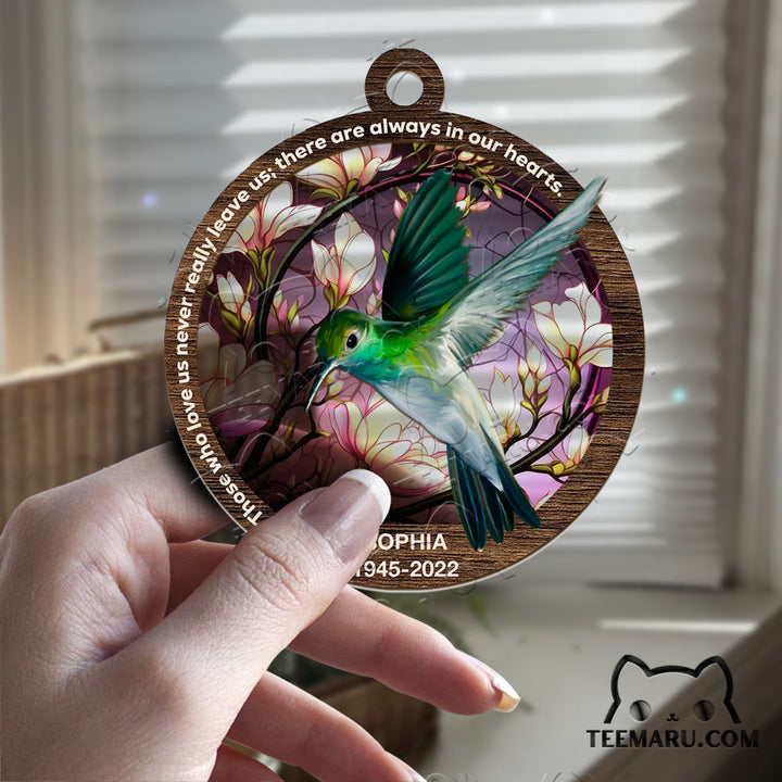 MMSO00308 - Personalized Hummingbird Memorial Suncatcher Ornament - Those We Love