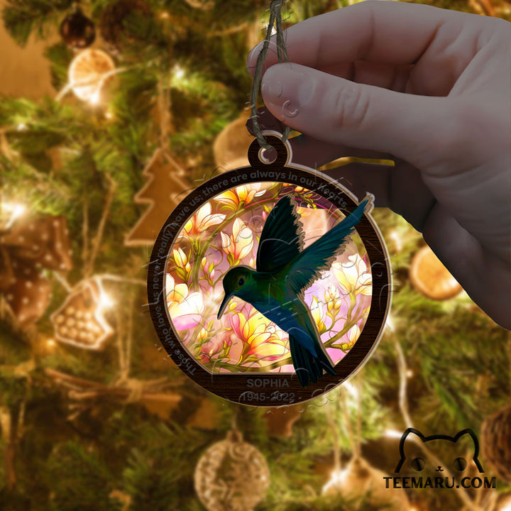 MMSO00308 - Personalized Hummingbird Memorial Suncatcher Ornament - Those We Love