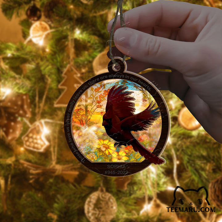 MMSO00343 - Personalized Cardinal Memorial Suncatcher Ornament - Those We Love