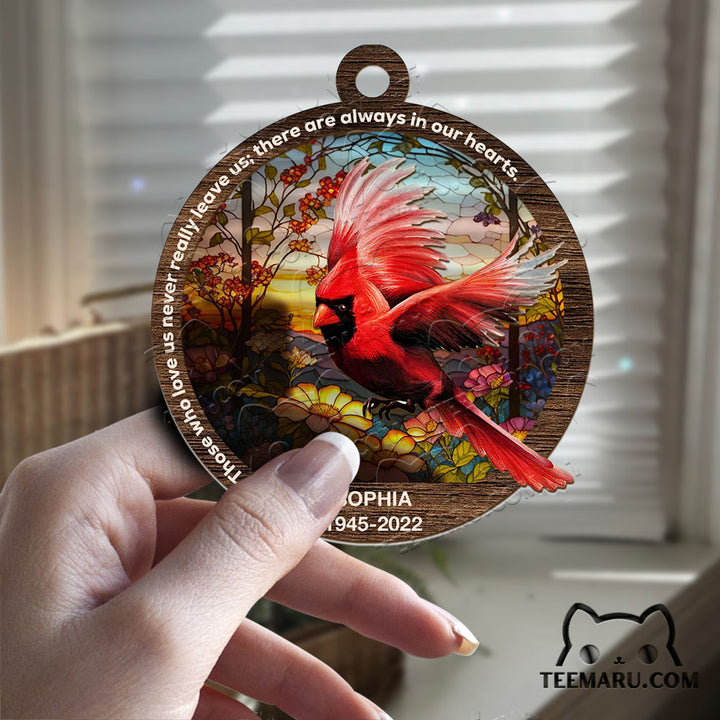 MMSO00343 - Personalized Cardinal Memorial Suncatcher Ornament - Those We Love