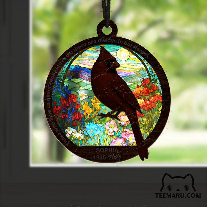 MMSO00344 - Personalized Cardinal Memorial Suncatcher Ornament - Those We Love