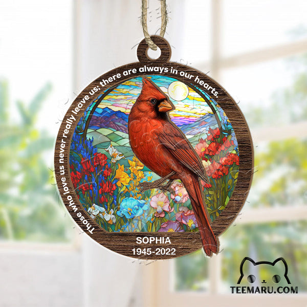 MMSO00344 - Personalized Cardinal Memorial Suncatcher Ornament - Those We Love