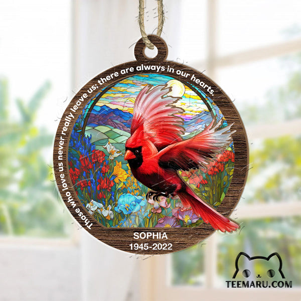 MMSO00346 - Personalized Cardinal Memorial Suncatcher Ornament - Those We Love