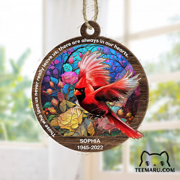 MMSO00358 - Personalized Cardinal Memorial Suncatcher Ornament - Those We Love