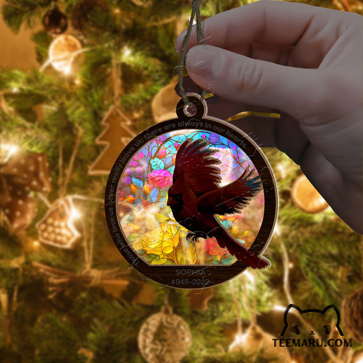 MMSO00358 - Personalized Cardinal Memorial Suncatcher Ornament - Those We Love