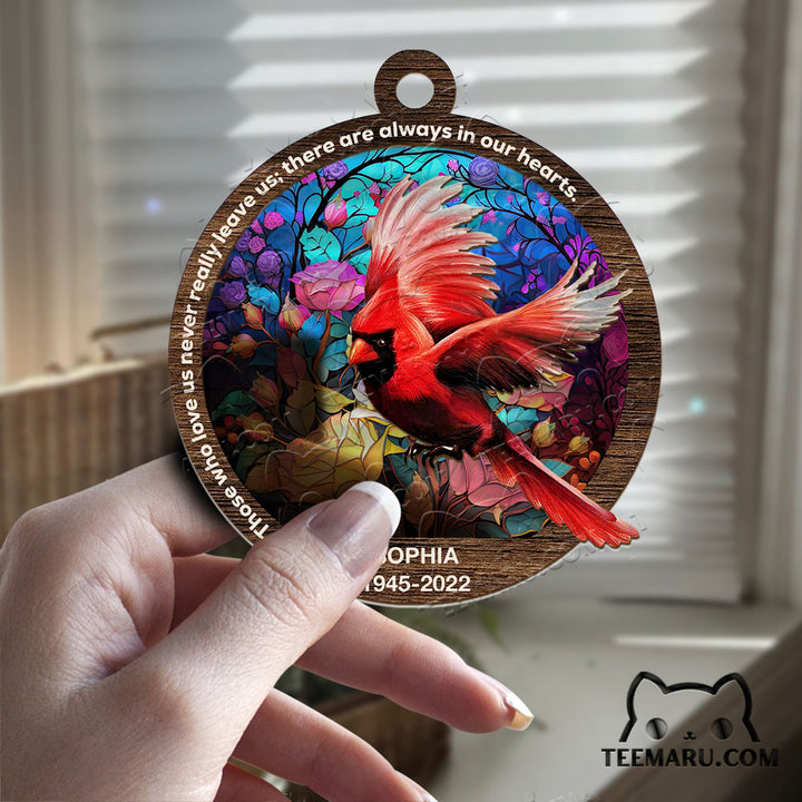 MMSO00358 - Personalized Cardinal Memorial Suncatcher Ornament - Those We Love