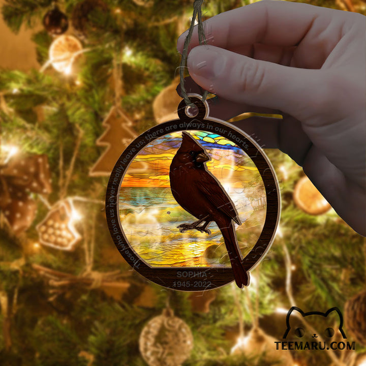 MMSO00359 - Personalized Cardinal Memorial Suncatcher Ornament - Those We Love