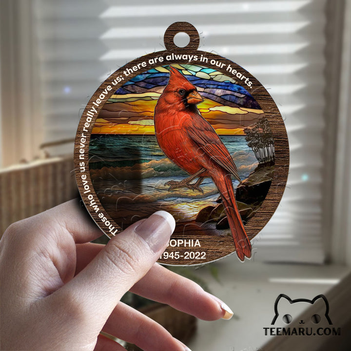 MMSO00359 - Personalized Cardinal Memorial Suncatcher Ornament - Those We Love