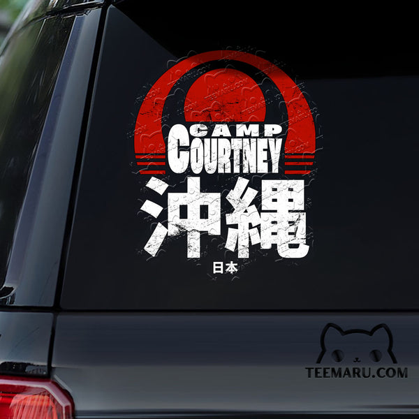 OKDC0017 - Personalized Camp Courtney Okinawa Car Decal - Japan Kanji Character