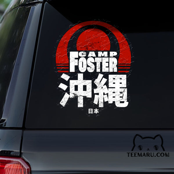 OKDC0018 - Personalized Camp Foster Okinawa Car Decal - Japan Kanji Character