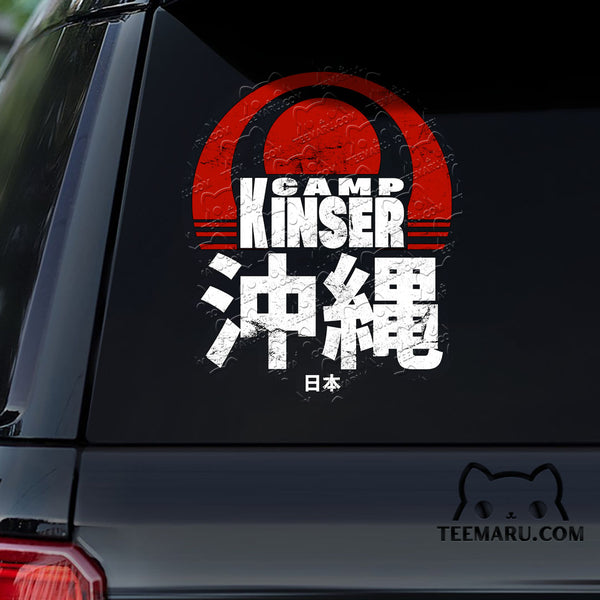 OKDC0020 - Personalized Camp Kinser Okinawa Car Decal - Japan Kanji Character