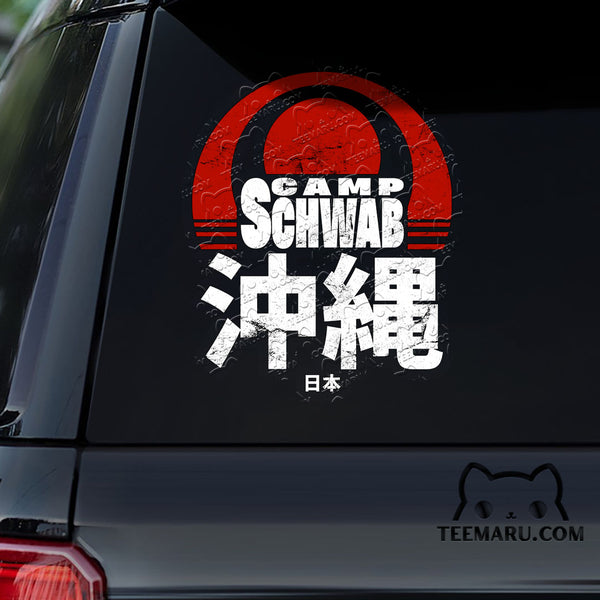 OKDC0023 - Personalized Camp Schwab Okinawa Car Decal - Japan Kanji Character