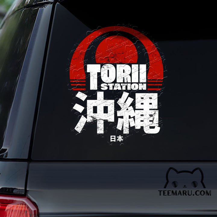 OKDC0026 - Personalized Torii Station Okinawa Car Decal - Japan Kanji Character