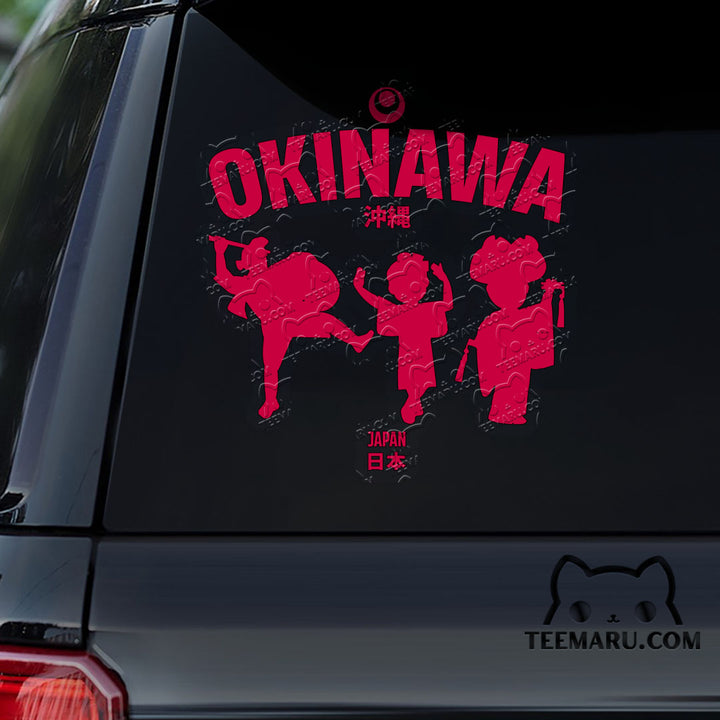 OKDC0031 - Personalized Eisa Dance Okinawa Car Decal - Japan Kanji Character