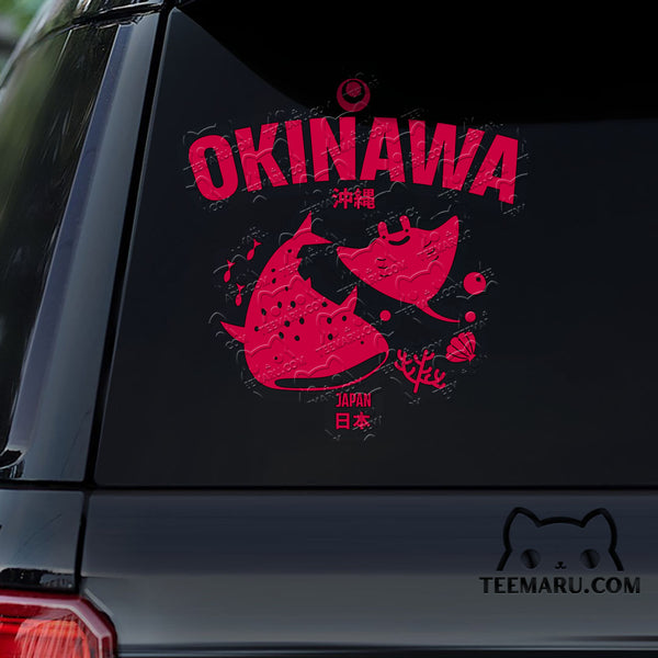 OKDC0034 - Personalized Okinawa Churaumi Aquarium Okinawa Car Decal - Japan Kanji Character