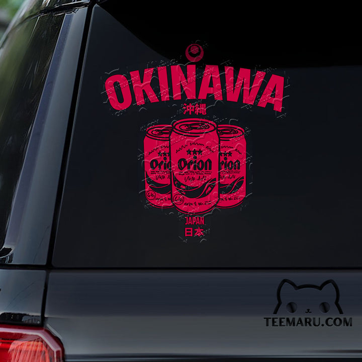 OKDC0037 - Personalized Orion Beer Okinawa Car Decal - Japan Kanji Character