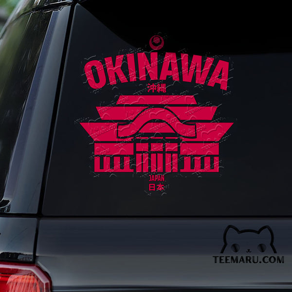 OKDC0043 - Personalized Shuri Castle Okinawa Car Decal - Japan Kanji Character