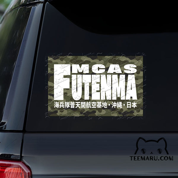 OKDC0074 - Personalized MCAS Futenma Camouflage Okinawa Car Decal -