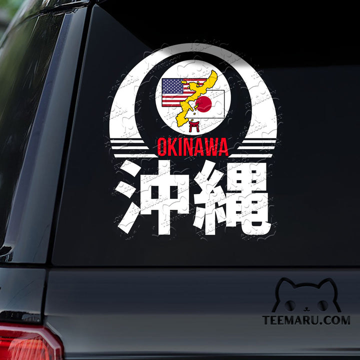 OKDC0081 - Personalized Marine Corps Camp Hansen Okinawa Car Decal - Kanji