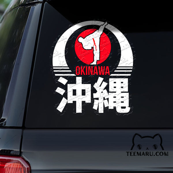 OKDC0083 - Personalized Karate Okinawa Car Decal - Japanese Kanji Character