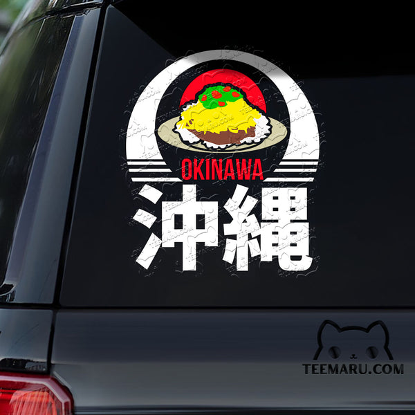 OKDC0085 - Personalized Taco Rice Okinawa Car Decal - Kanji