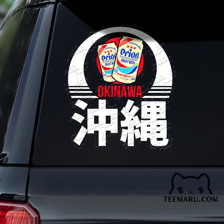 OKDC0086 - Personalized Orion Beer Okinawa Car Decal - Kanji