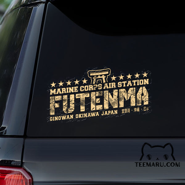 OKDC0111 - Personalized MCAS Futenma Okinawa Car Decal - Japanese Kanji