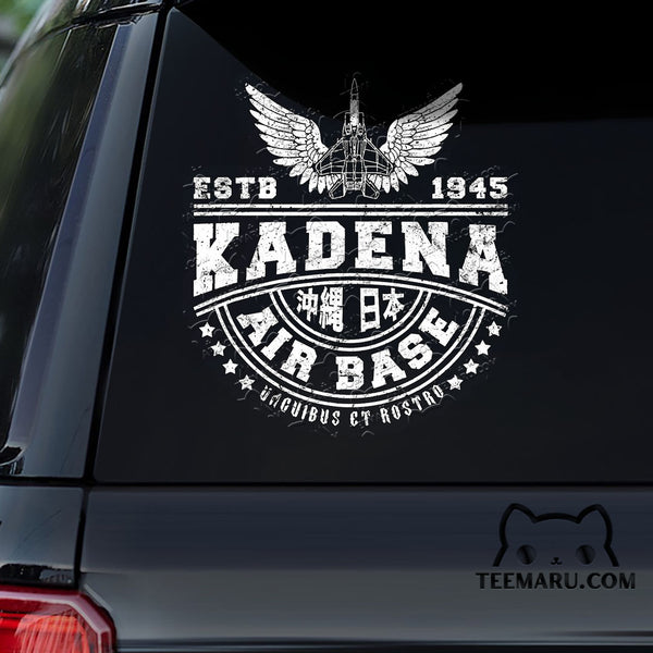 OKDC0115 - Personalized Kadena Air Base USAF Okinawa Car Decal - Japanese Kanji