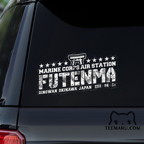 OKDC0116 - Personalized MCAS Futenma Okinawa Car Decal - Japanese Kanji