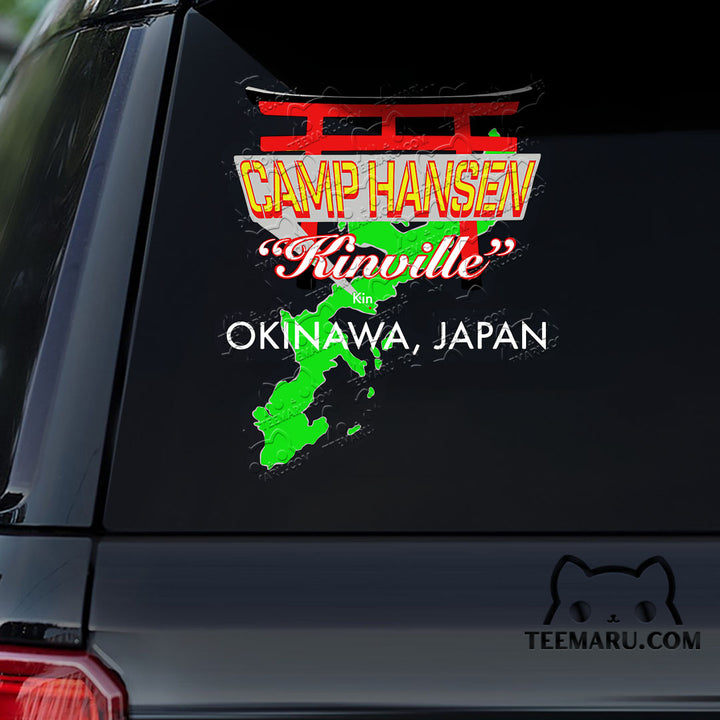 OKDC0139 - Personalized Camp Hansen Kinville Okinawa Car Decal -