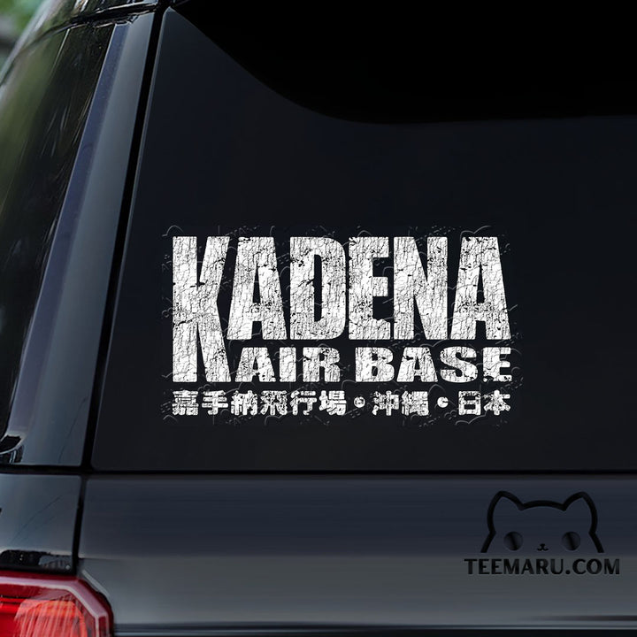 OKDC0142 - Personalized Kadena Air Base Usaf Okinawa Car Decal - Japanese Kanji