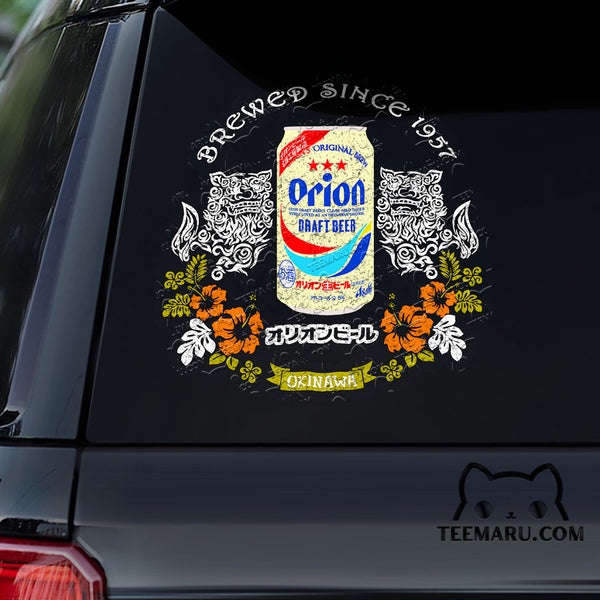 OKDC0160 - Personalized Orion Beer Okinawa Car Decal -