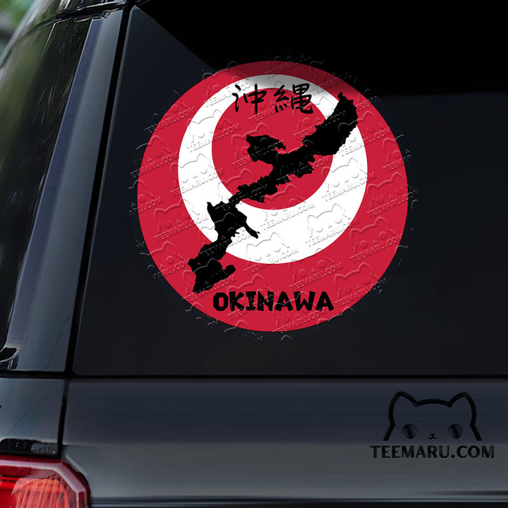 OKDC0161 - Personalized Flag Of Okinawa Car Decal -