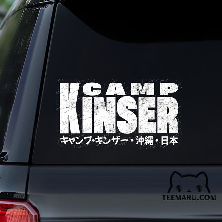 OKDC0166 - Personalized Camp Kinser Okinawa Car Decal - Japanese Kanji Character